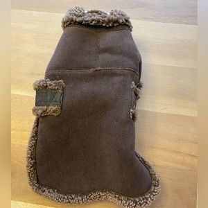 LL Bean fleece dog coat